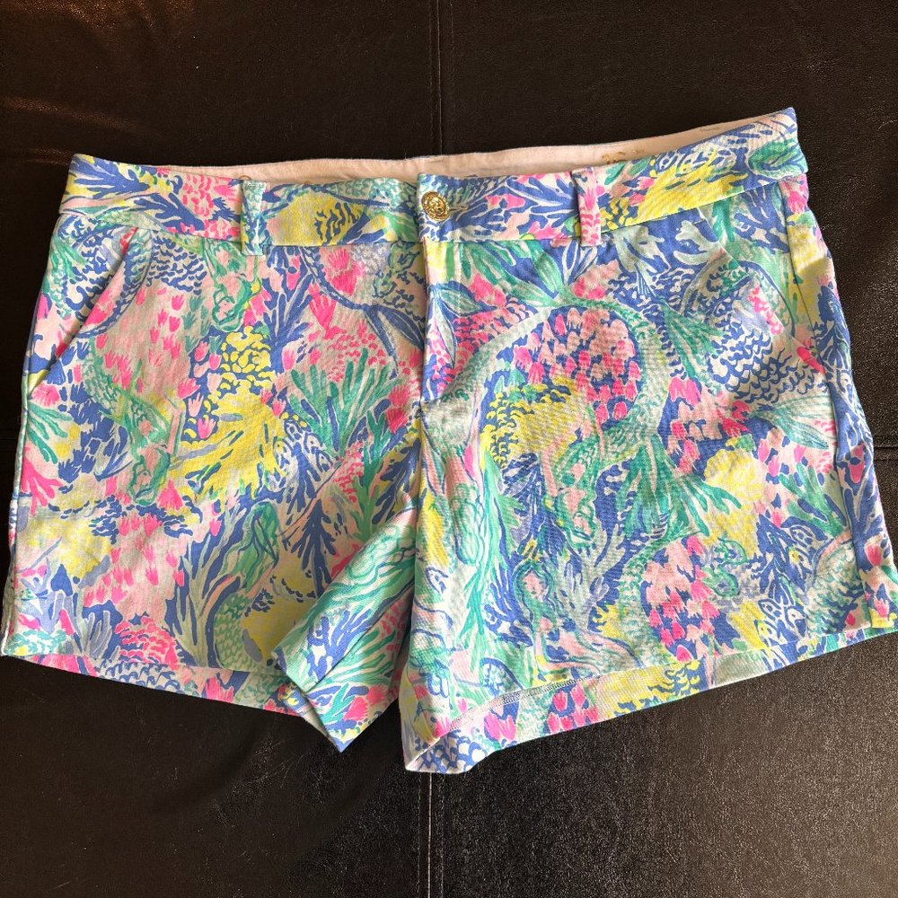 Lilly Pulitzer Stretch Callahan Shorts 16 Mermaid Cove